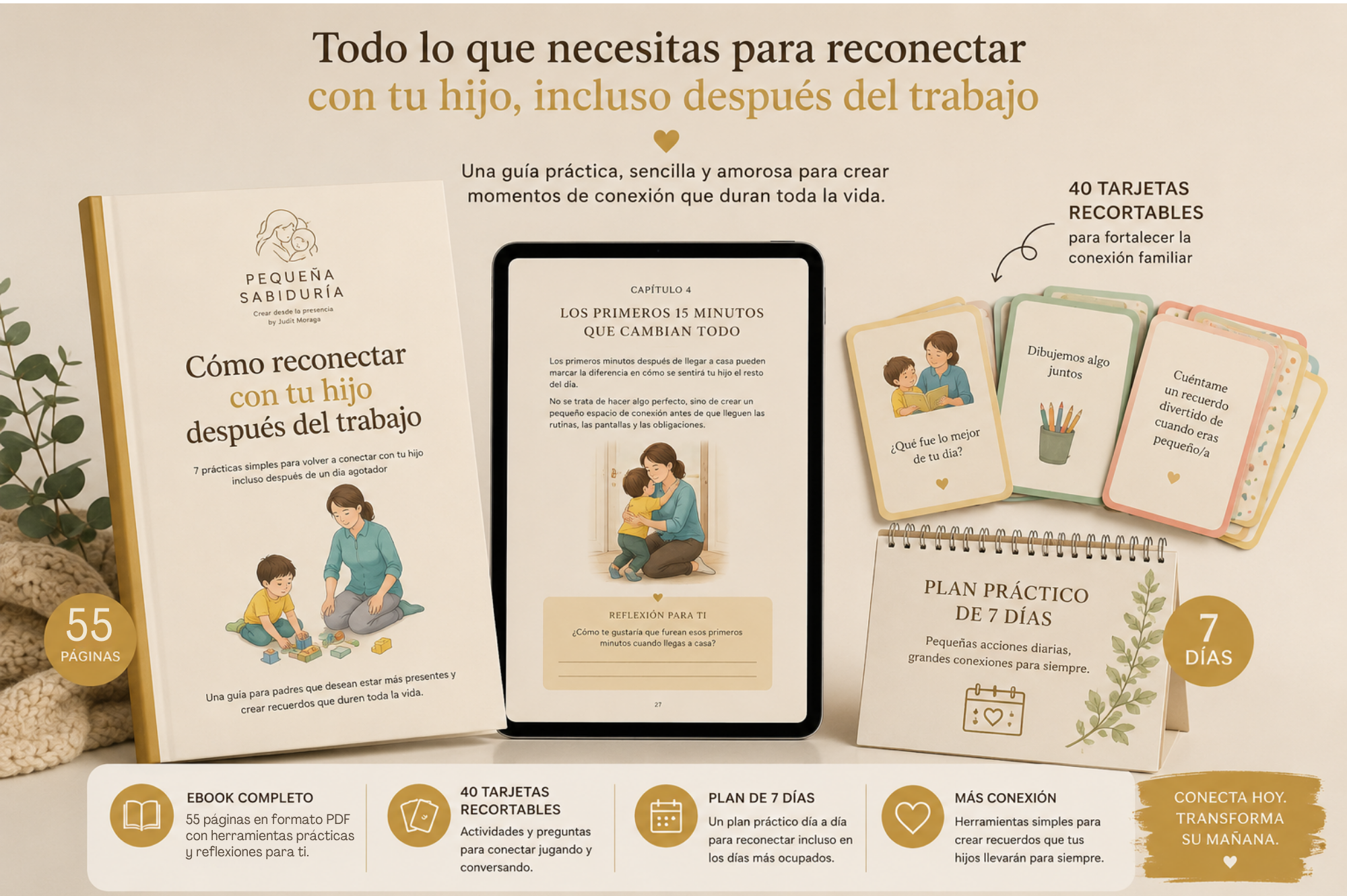 Cómo reconectar con tu hijo después del trabajo